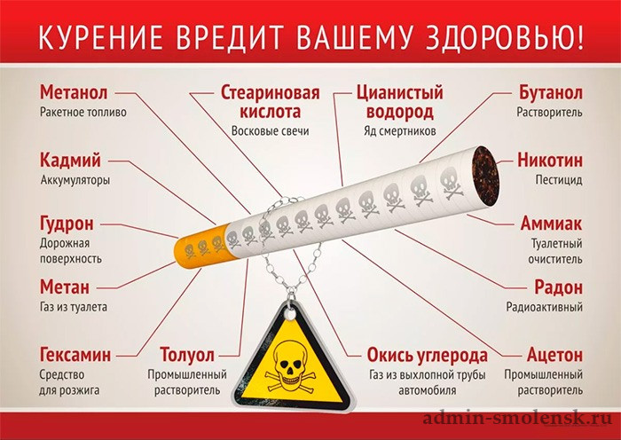 Вред табачного дыма на организм человека проект